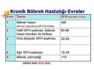 Kronik Böbrek Yetmezliği Evreleri Nelerdir?